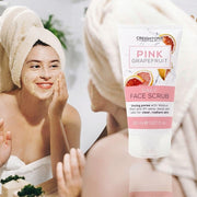 Pink Grapefruit Daily Face Scrub (150Ml) - Unclog Pores with Walnut Shell and Lift Away Dead Skin Cells for Clear, Radiant Skin. Dermatologically Tested. (Pack of 2)