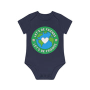 Baby Organic Short Sleeve Bodysuit - Let's be friends