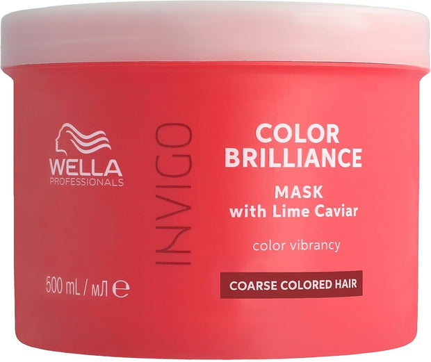 Wella Professionals Invigo Color Brilliance Professional Hair Care, Colour Protection for Coarse Hair, Vibrant Hair Colour, Leav-In Hair Mask Treatment