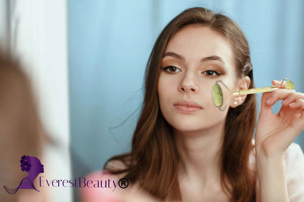Jade Face Massage Roller Beauty Tool Facial Eye Neck Body anti Ageing Therapy