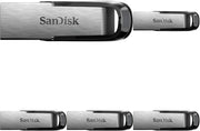 Sandisk 128GB Ultra Flair USB 3.0 Flash Drive USB Stick, Memory Stick with Transfer Speeds up to 150 Mb/S, Password Protection, Durable, Sleek Metal Casing Silver/Black