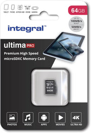 Integral 128GB Micro SD Card 4K Video Premium High Speed Memory Card SDXC up to 100MB S Read and 50MB S Write Speed V30 C10 U3 UHS-I A1