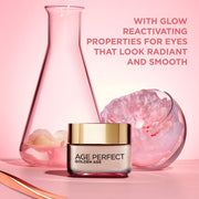 L’Oréal Paris Age Perfect Golden Age Rosy Radiant Eye Cream 50+, Target Dark Circles, Eye Contour Intensely Hydrated, Moisturised and Revitalised, Peony Native Cells, Calcium and Vitamin B3, 15Ml