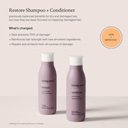 Living Proof Restore Shampoo & Conditioner | Reverses Damage | Softer, Smoother & Healthier Hair | Silicone Free | Paraben Free | Vegan