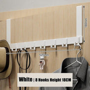 Over the Door 8 Hooks Bathroom Organizer Rack Clothes Coat Hat Towel Hanger