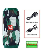 TG117 Portable Bluetooth Speaker Outdoor Wireless Woofer Free Call /FM/TF Card/Usb Flash Drive Connect Mobile Phone/Tablet/Tv