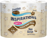 Freedom Inspirations Quilted Soft Shea Butter 3 Ply Toilet Paper Roll, 45 Rolls