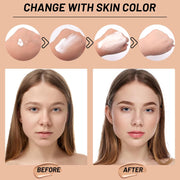 2 Pack TLM Colour Changing Foundation,Colour Changing Mature Skin Foundation,Tlm Foundation Colour Change Uk Mature Skin,Naturally Moisturizing Sunscreen Brighten Complexion Concealer Foundation 30Ml