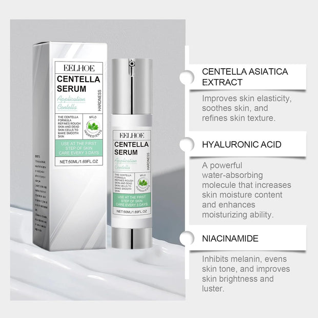 50Ml Centella Asiatica Hydrating Serum,Anti-Aging Face Serum,Skincare Serum,Hyaluronic Acid Serum,Face Serum for Women with Hyaluronic Acid,Anti Wrinkle Face Cream,Serums Skincare,Facial Moisturiser