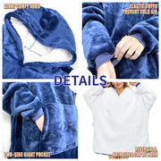 Hooded Snuggle Blanket Super Soft Oodie Winter Warm Wearable Hoodie Robe Comfort