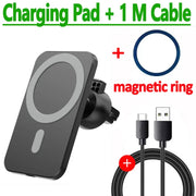 100W Fast Car Wireless Chargers Magnetic Car Air Vent Phone Holder for Iphone 13 14 15 Pro Max Samsung Macsafe Charging Station