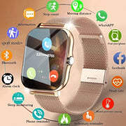 Smart Watch for Men Women Gift for Xiaomi Full Touch Screen Sport Fitness Watches BT Call Digital Smartwatch Wristwatch 2024 New