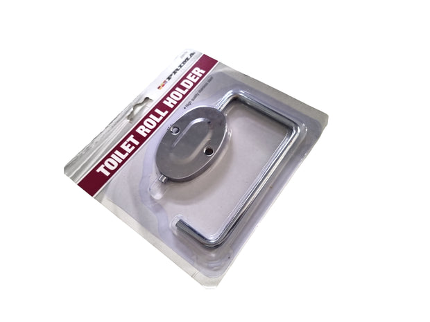 Toilet Roll Holder Loo Paper Wall Mounted Bathroom Screw Fit Stainless Steel