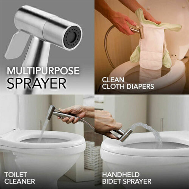 Luxury Handheld Bidet Toilet Jet Spray Muslim Hygienic Shattaf Douche Shower Kit