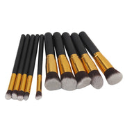 10 Pcs Make up Brushes Kabuki Eye Shadow Blusher Face Foundation Makeup Brush