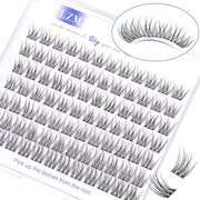 LZM Wispy Cluster Lashes -Lash Clusters 10-13Mm Individual Eyelashes C Curl Cluster Lashes Natural Lashes Individual Cluster Tatti Lashes Thin Band Individual Lashes Eyelash Clusters