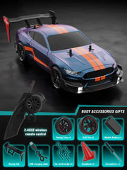 4WD RC Drift Car Racing 1:14 GTR/Mustang Model 2.4G Remote Control Car Four-Wheel Drive 