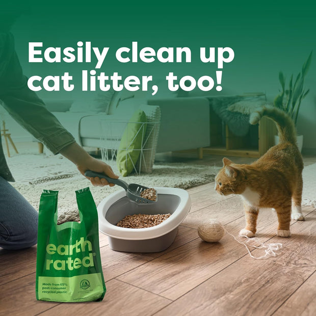 Earth Rated Dog Poo Bags with Handles Value Pack, Easy Tie and Guaranteed Leakproof, Lavender, 600 Handle Bags