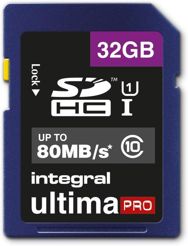 Integral INSDH16G10-80U1 Ultimapro 16 GB SDHC Class 10 Memory Card