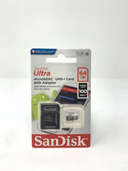 Sandisk Ultra 64 GB Microsdxc Class 10 Memory Card up to 48 Mbps - White/Grey