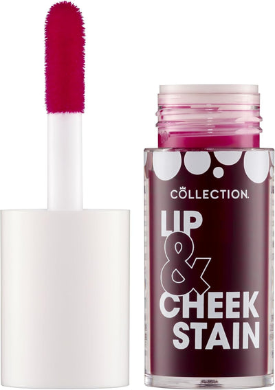 Collection Cosmetics 2 in 1 Lip & Cheek Stain, Long Lasting and Hydrating, for All Skin Types, Rosie (3 Pack)