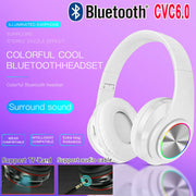 Wireless Bluetooth 5.1 Headphones Noise Cancelling Over-Ear Stereo Earphones UK