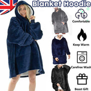 Hooded Snuggle Blanket Super Soft Oodie Winter Warm Wearable Hoodie Robe Comfort