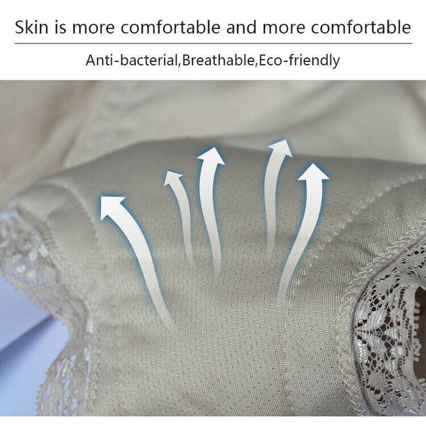 Women Ladies Cotton INCONTINENCE Pants WASHABLE with PAD Briefs Knickers UK