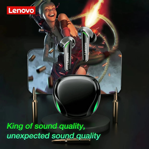 Lenovo Gaming Earbuds Low Latency Bluetooth 5.1 with Touch Control