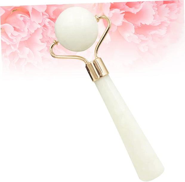Jade Face Roller Jade Facial Roller Skin Care Tools Massager Walker Skin Care Massage Tool Facial Massage Tool the Face Roller White Face Massager Roller Guasha Tool