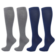 1/2Pair Knee High 20-30Mmhg Compression Graduated Support Socks Men'S Women'S