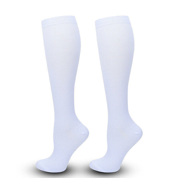 1/2Pair Knee High 20-30Mmhg Compression Graduated Support Socks Men'S Women'S