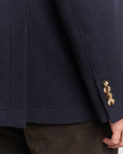 Luxury Men's Navy Cashmere City Jacket