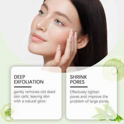Tea Tree Face Exfoliator Gel, Tea Tree Face Scrub Mild Deep Exfoliating Face Wash, Blackhead Scrub, Tea Tree Purifying Gel Facial Scrub, Soft Your Skin and Remove Dead Skin for Smooth & Radiant