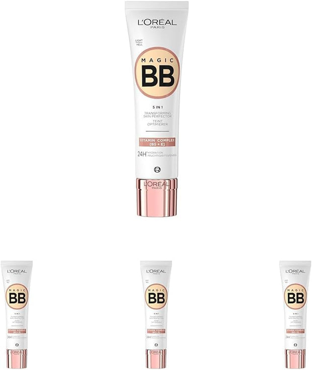 L'Oréal Paris CC Cream, C'Est Magic CC Cream Natural Makeup for Face, Anti-Redness Formula with Vitamin E and Vitamin B5, Lightweight Skin Perfector for Glowing Skin