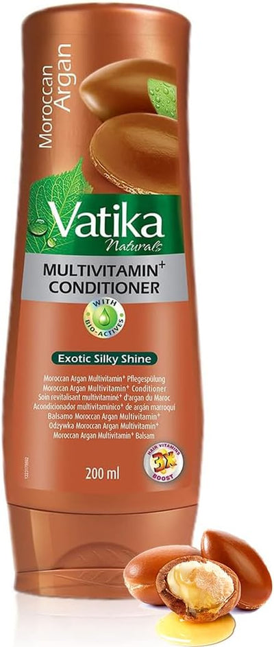 Multivitamin Enriched Argan Conditioner 200Ml | the Goodness of Argan Oil & Soybean Oil | Blended with Vital Multivitamins | for Naturally Soft, Shiny Hair, (Pack of 1)