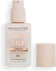 Makeup Revolution, Skin Silk Serum Foundation, Light to Medium Coverage, Contains Hyaluronic Acid, F7, 23Ml