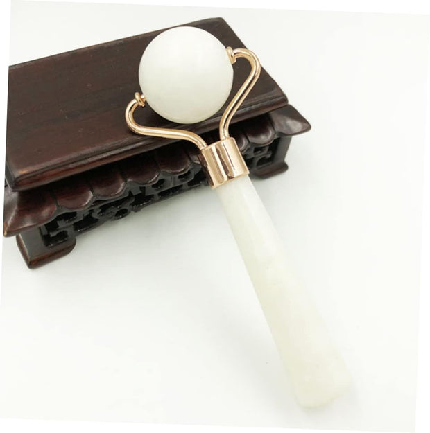 Jade Face Roller Jade Facial Roller Skin Care Tools Massager Walker Skin Care Massage Tool Facial Massage Tool the Face Roller White Face Massager Roller Guasha Tool