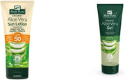Aloe Pura, Organic Aloe Vera Sun Lotion SPF 50, Natural, Vegetarian, Cruelty Free, Paraben & SLS Free, Long-Lasting Shield, Maximum Protection, 200Ml