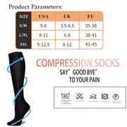 Unisex Medical Compression Socks Varicose Veins Calf Leg Support Stocking Sports