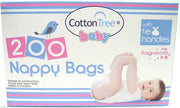 Nappy Bags Scented Fragranced Bags Disposable, Hygienic, Perfumed, Tie Handles