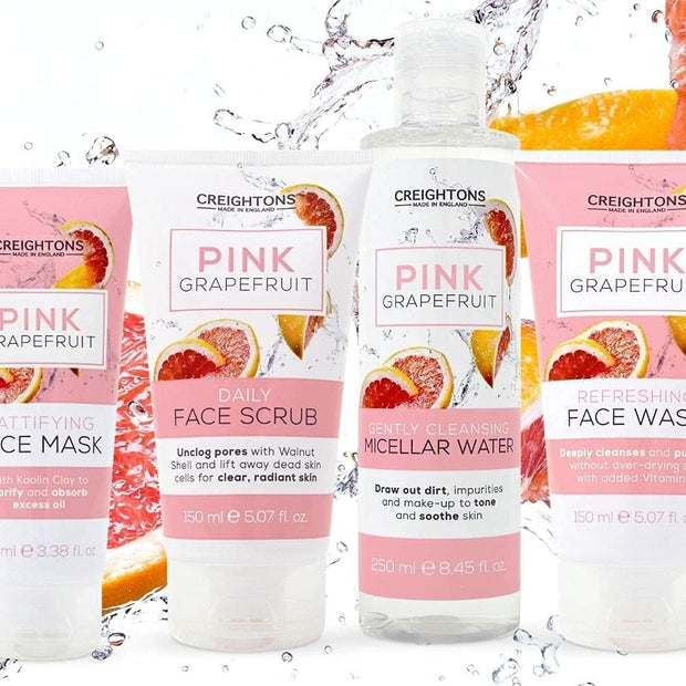 Pink Grapefruit Daily Face Scrub (150Ml) - Unclog Pores with Walnut Shell and Lift Away Dead Skin Cells for Clear, Radiant Skin. Dermatologically Tested. (Pack of 2)