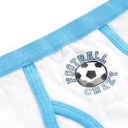 Harry Bear Boys Underwear | Football Briefs 5 Pack | Soft Cotton Boys Briefs | Ages 3 to 8 Years