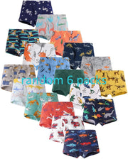 Boys' Boxer Briefs Cotton Assorted Underwear Random 6 Pack for 2-10 Years