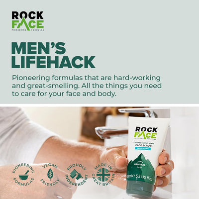 Exfoliating Face Scrub for Men 100Ml | Everyday Face Scrub | Invigorates Tired Skin | Fresh Citrus | Smooth Skin