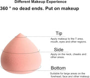 4Pcs Makeup Sponge Marshmallow Pink Foundation Beauty Blenders Latex Free Cosmetic Egg Beauty Sponge Applicator for Foundation Creams Powders Liquid