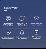 D13 Smart Watch Men Blood Pressure Waterproof Smartwatch Women Heart Rate Monitor Fitness Tracker Watch Sport for Android IOS