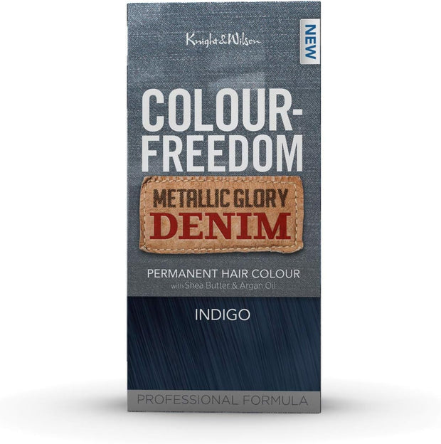 Colour Freedom Metallic Permanent Silver Violet Conditioning Hair Dye. Infused with Shea Butter and Argan Oil for Ultra Glossy Conditioned Hair. 100% Grey Coverage. by Knight & Wilson.