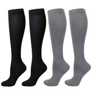 1/2Pair Knee High 20-30Mmhg Compression Graduated Support Socks Men'S Women'S