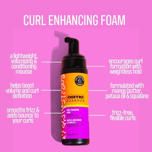 Curl Enhancing Foam | Volumising and Conditioning Foam with Weightless Hold | Bouncy Curls. 200Ml